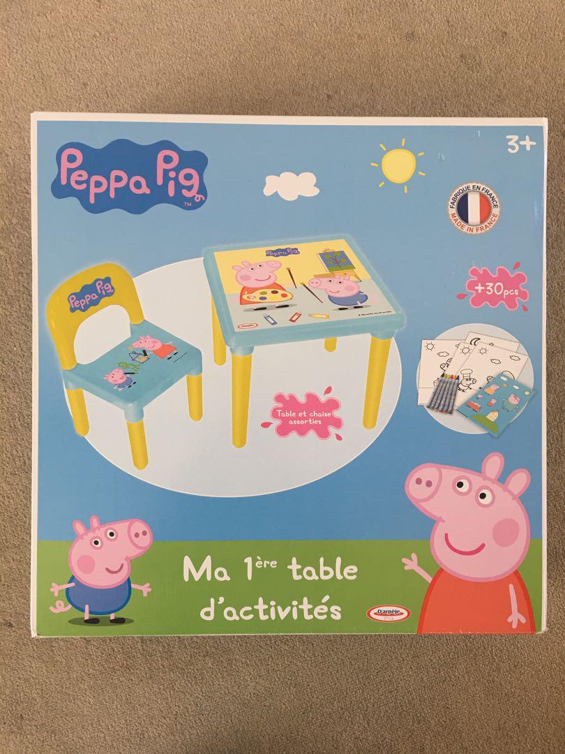 peppa pig activity table and chair