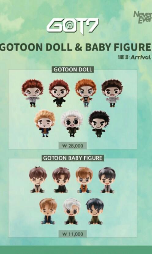 Po Got7 Flight Log Arrival Gotoon Doll Baby Figure Entertainment K Wave On Carousell