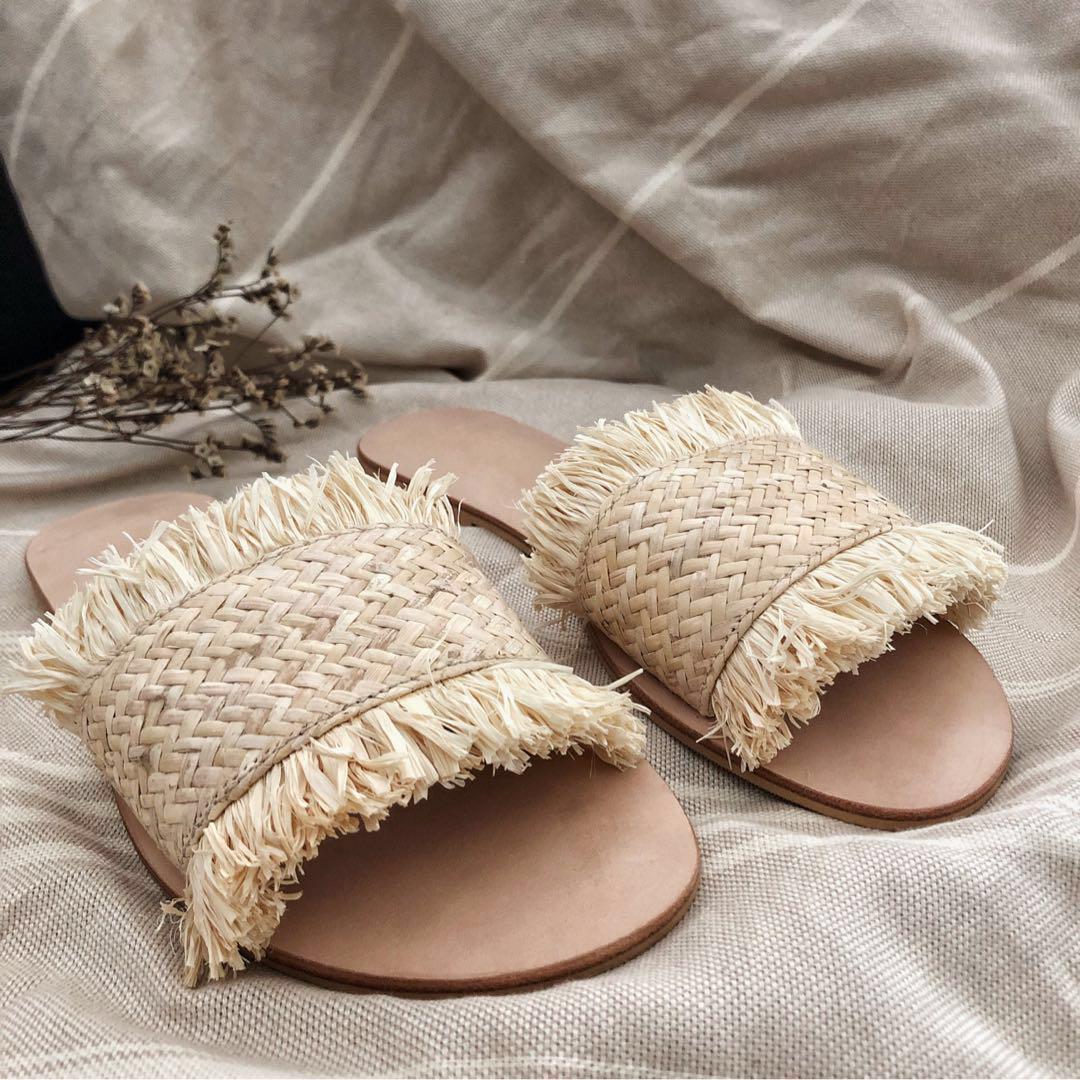 Fringe sandals clearance