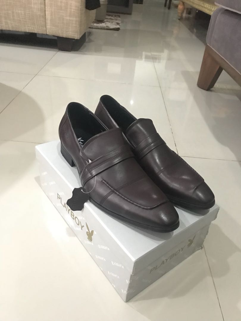 Sepatu Kerja Pantofel Cokelat Merk Playboy Dress Dark Brown Ph3810dbr430 Baru Original Fesyen Pria Sepatu Di Carousell