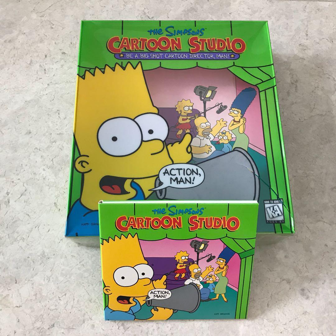 The Simpsons Cartoon Studio Cd Rom Toys Games Video Gaming Video Games On Carousell