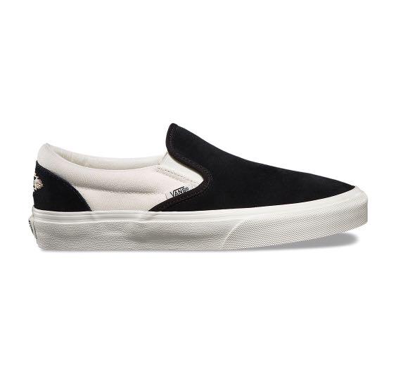 Embroidered slip on vans discount