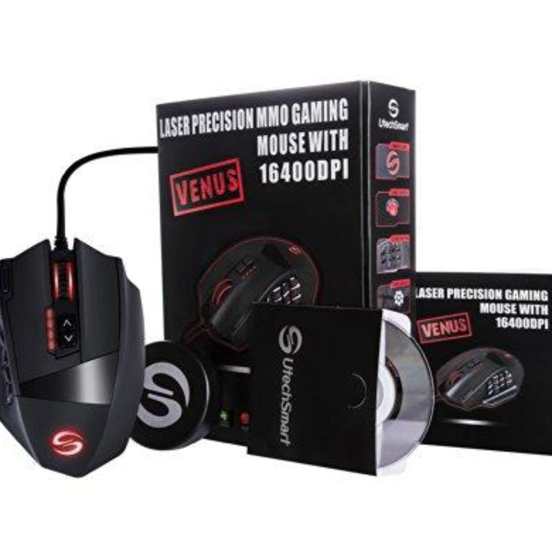 Mouse Gaming Venus 16400 DPI Laser - 18 Tasti Programmabili Per MMO, Design Ergonomico Destro - Foto 10