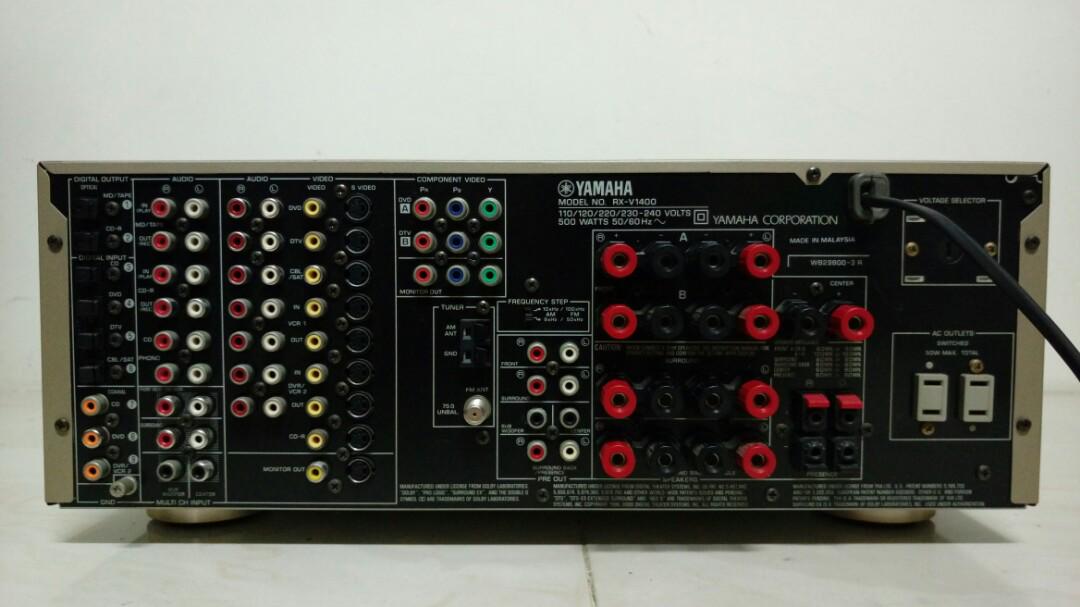 Yamaha YAMAHA RX V1400 日本山葉 好聲音 7.1劇院擴大機 綜合擴大機 馬來西亞製造 二手, 耳機及錄音音訊設備