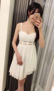 白色可愛洋裝連身裙