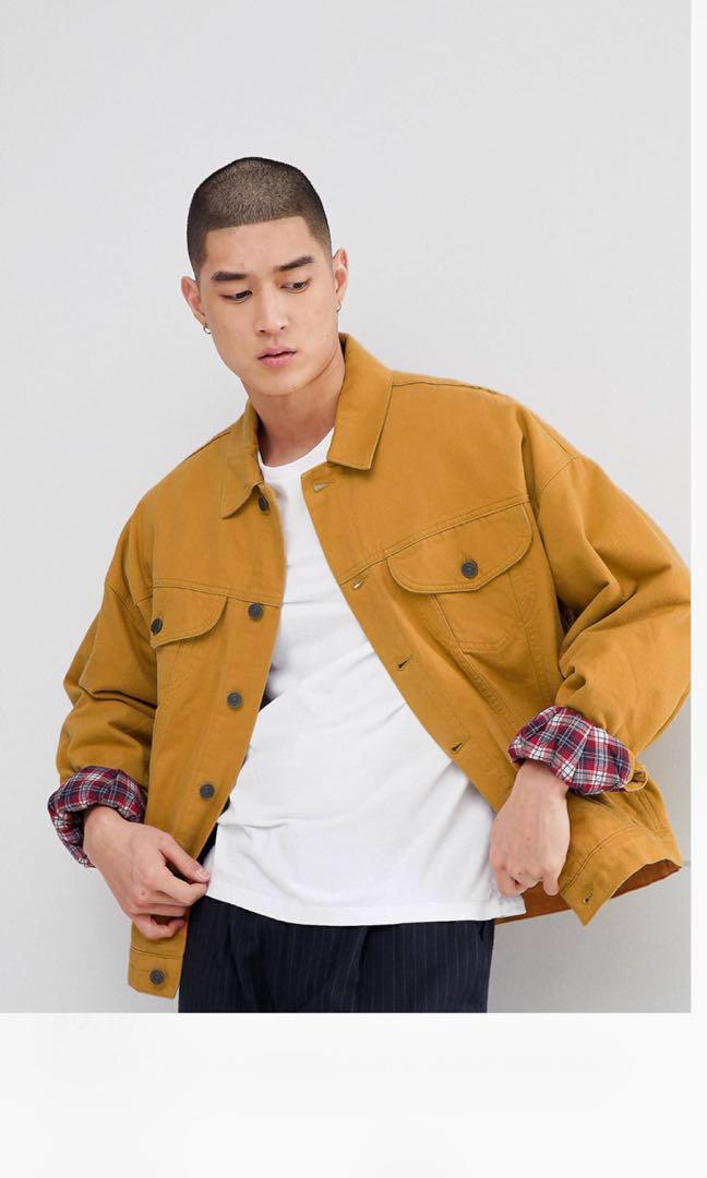 mustard denim jacket