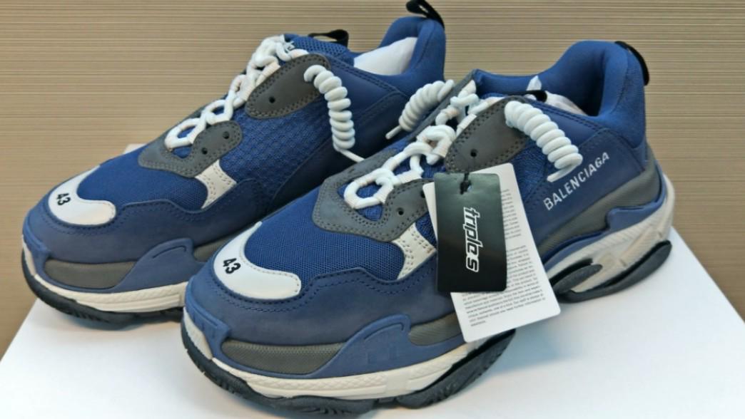 Balenciaga Triple S V2 Navy, Luxury 