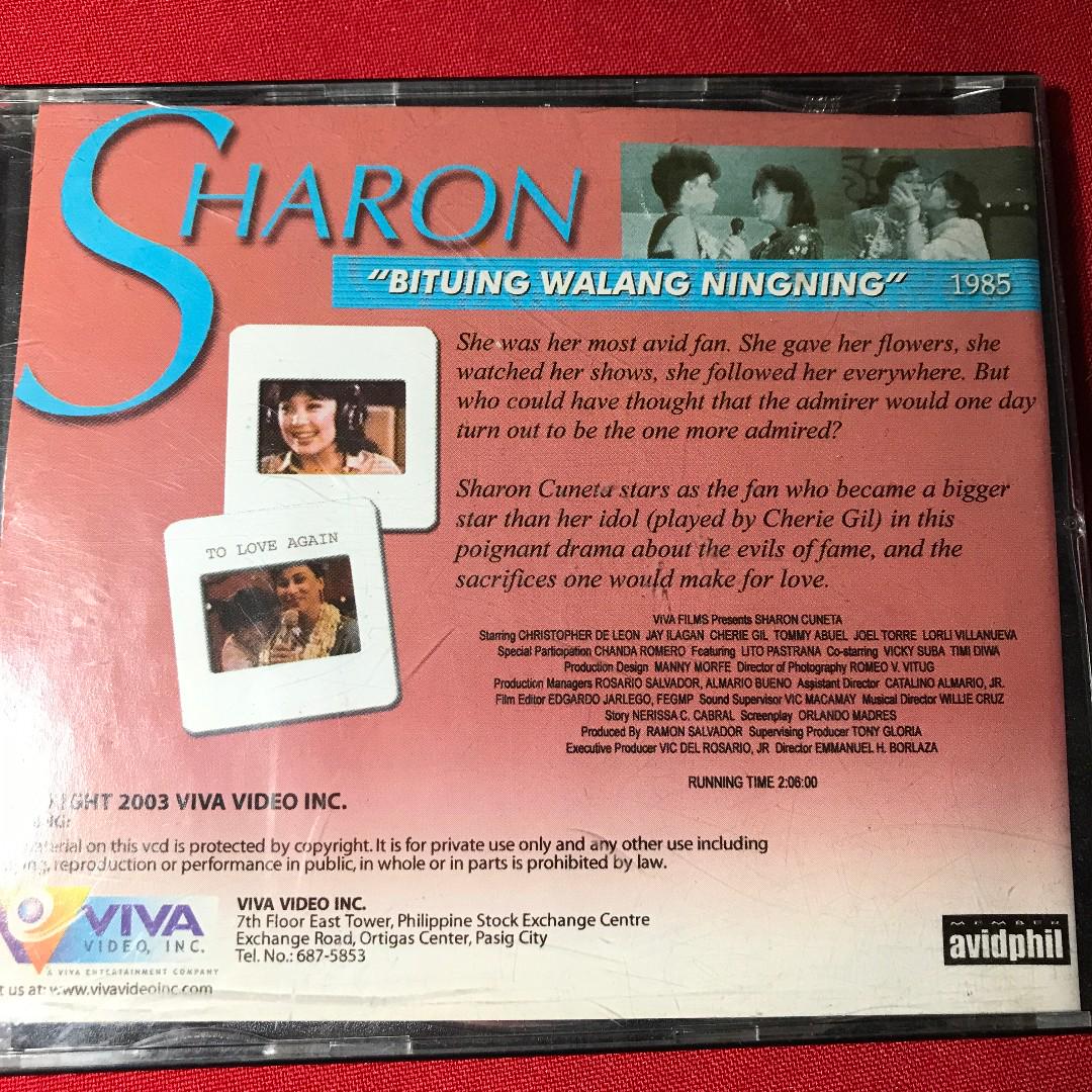 Bituing Walang Ningning Sharon Video CD Movie VCD (2 cd set), Hobbies