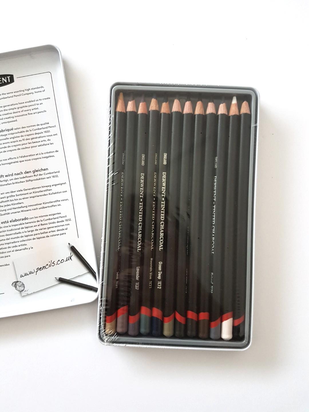 Bn Derwent Tinted Charcoal Pencils Design Craft Craft Supplies