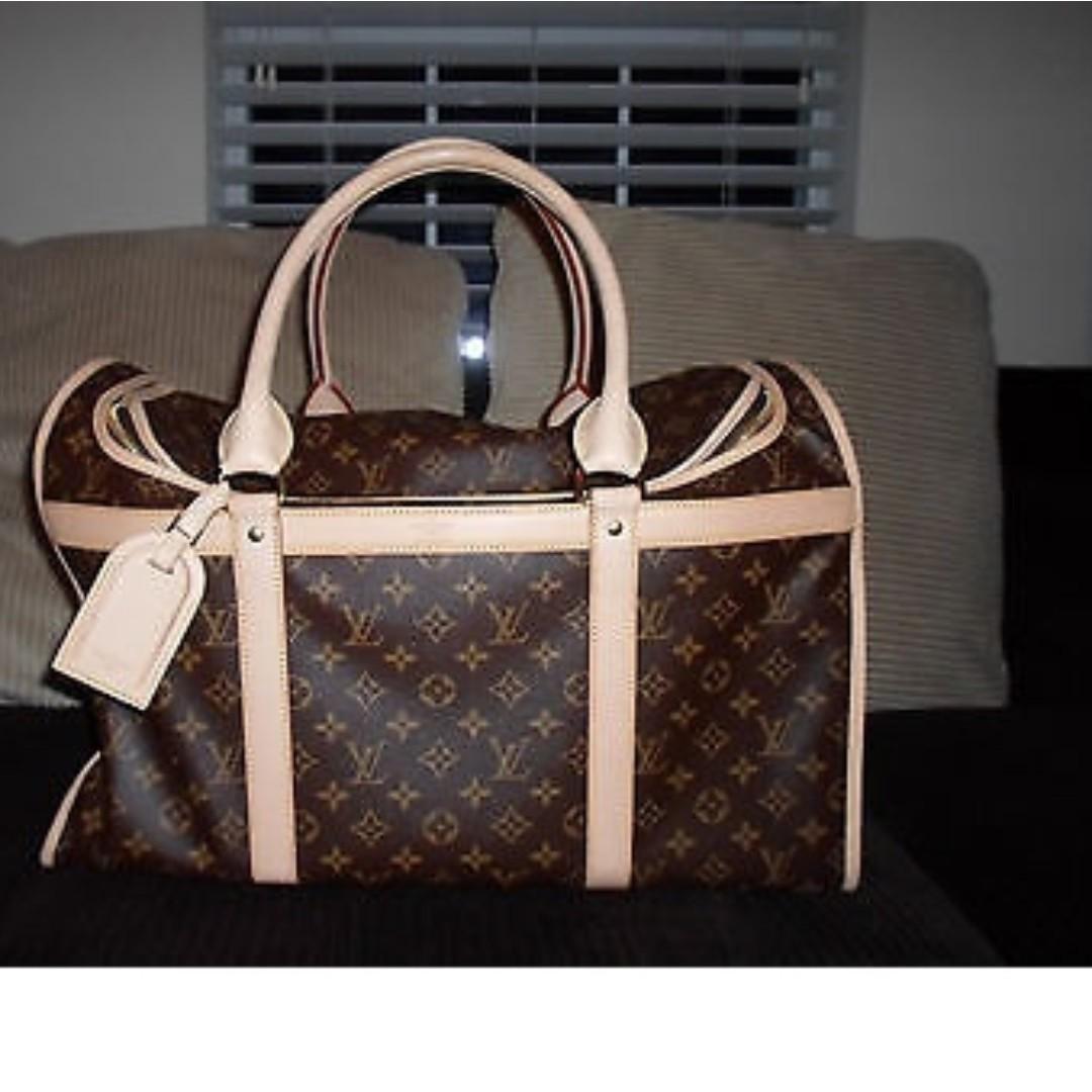 Louis Vuitton Monogram Sac Chien 50 Dog Carrier Pet Bag Leather ref.686376  - Joli Closet