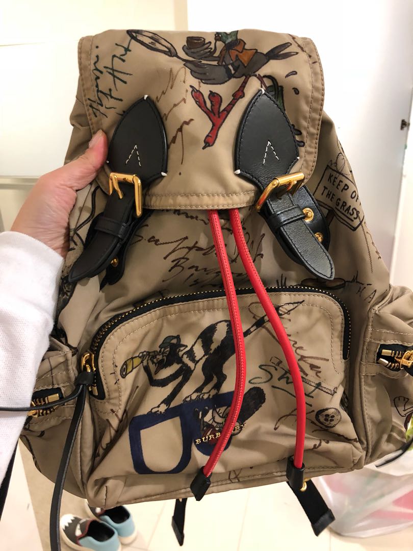 used burberry backpack