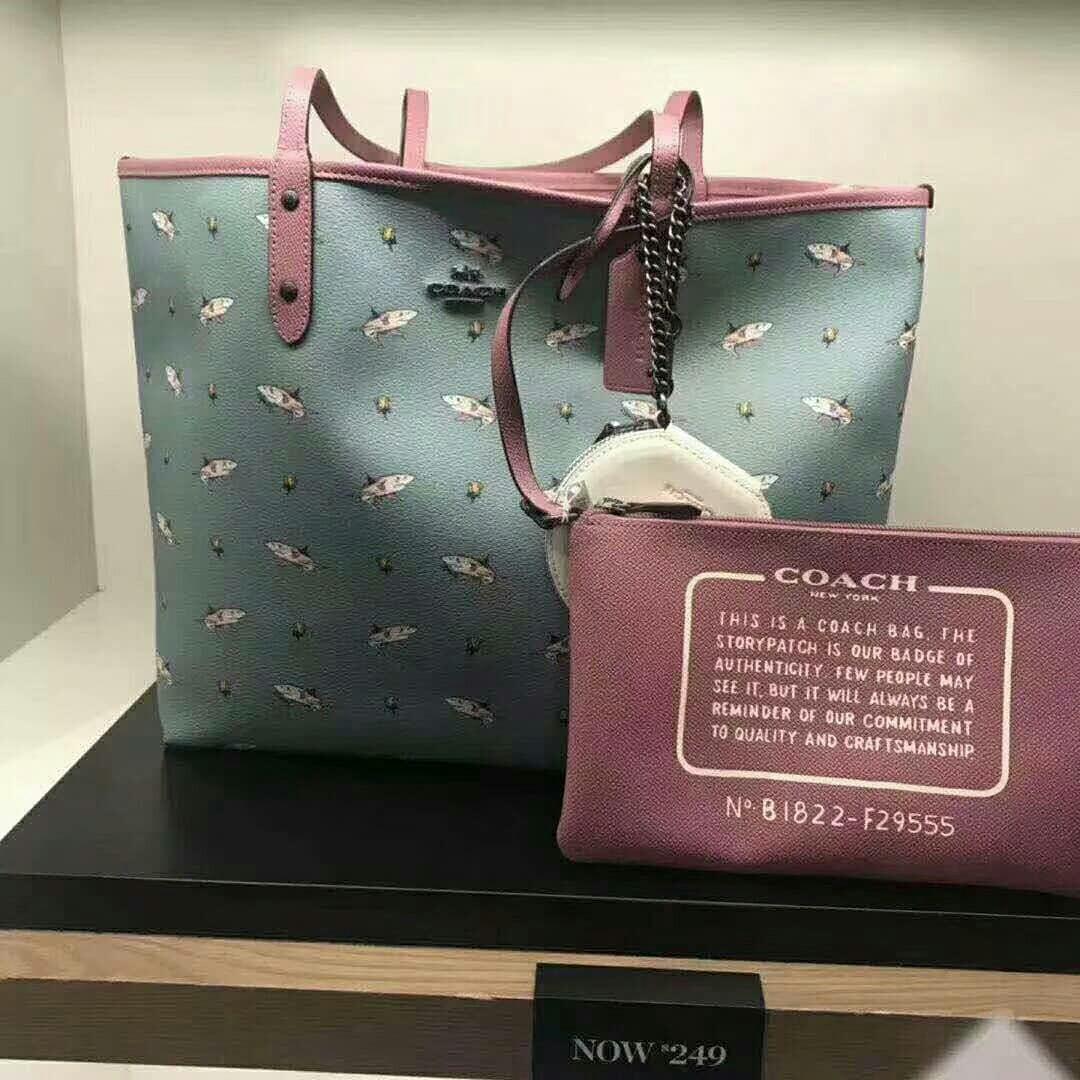coach shark tote