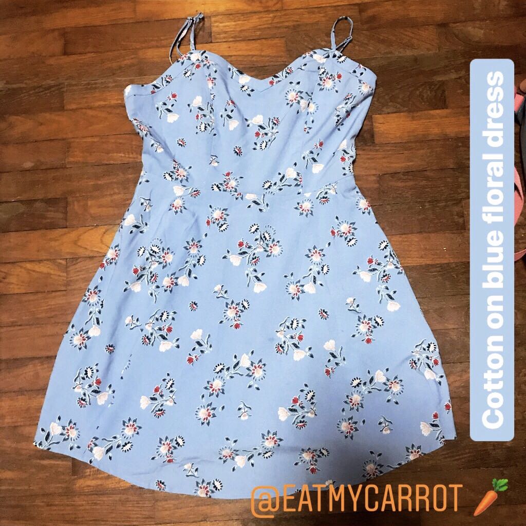 cotton on blue dress