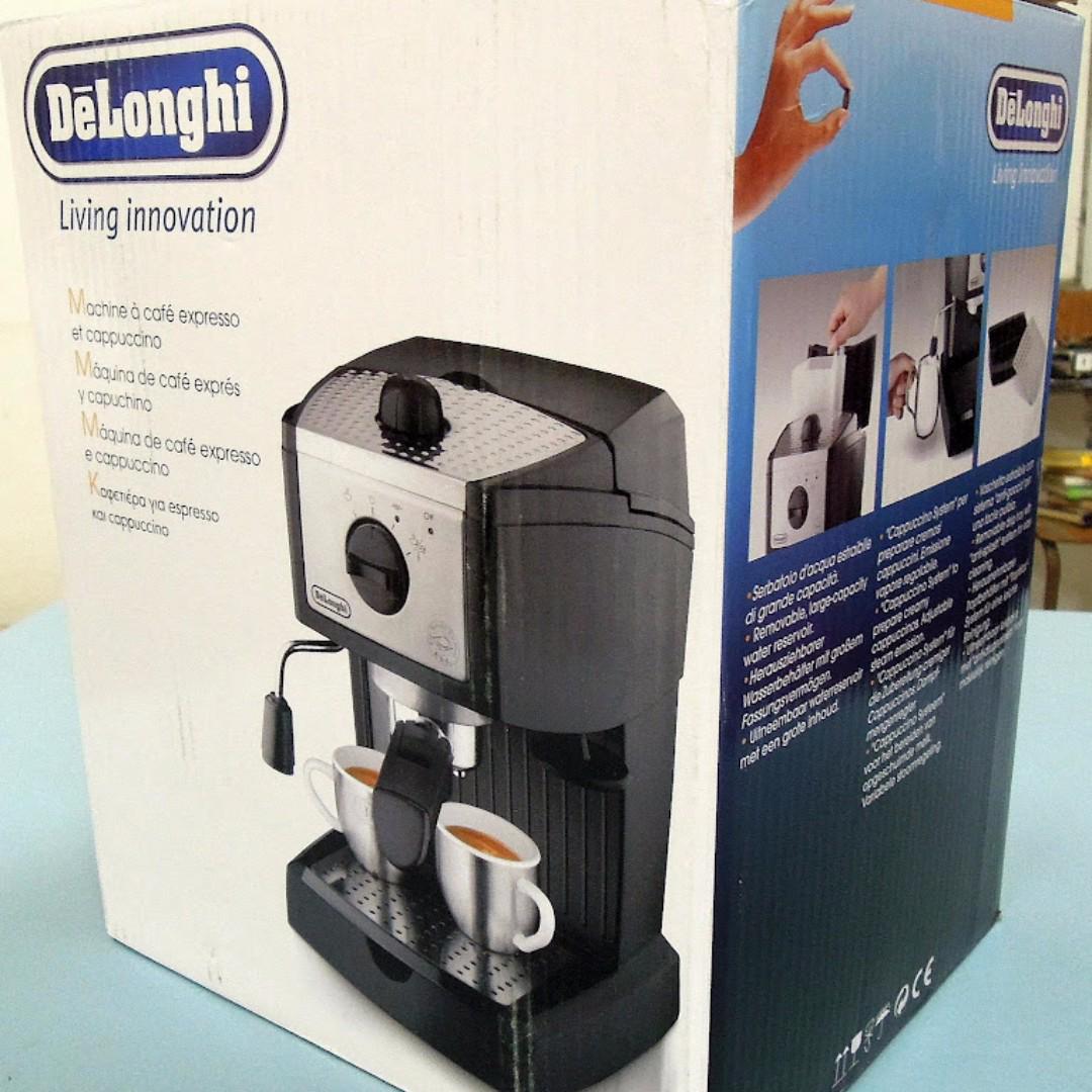 DeLonghi Espresso and Cappuccino Maker EC155 15Bar Pump , TV & Home Appliances, Kitchen