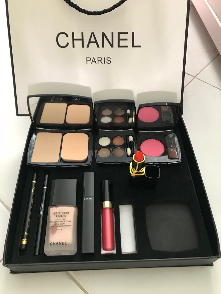 Chanel 5 In 1 Gift Set Makeup Perfume Box