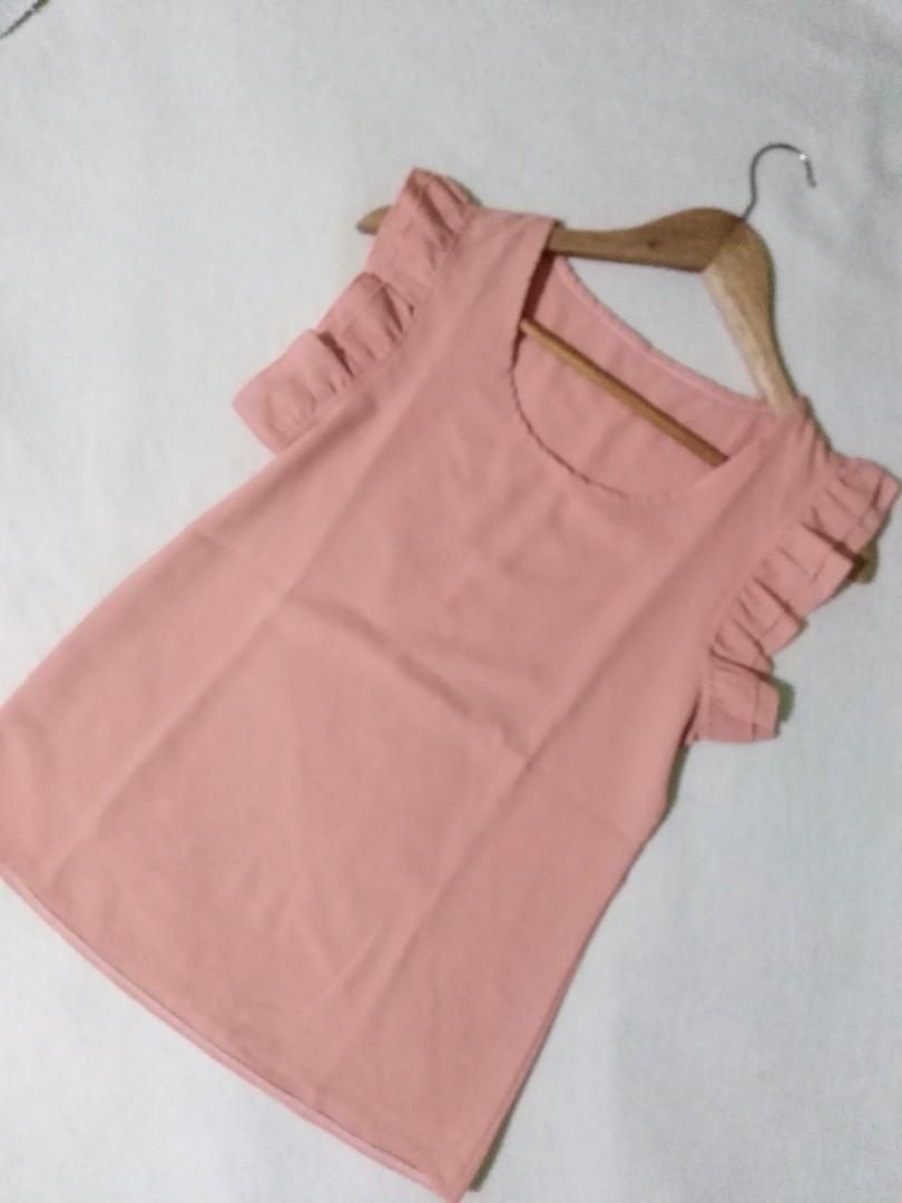 Formal Blouse Top Peach Color Women S Fashion Tops Blouses On Carousell Formal Blouse Top Peach Color Women S Fashion Tops Blouses On Carousell