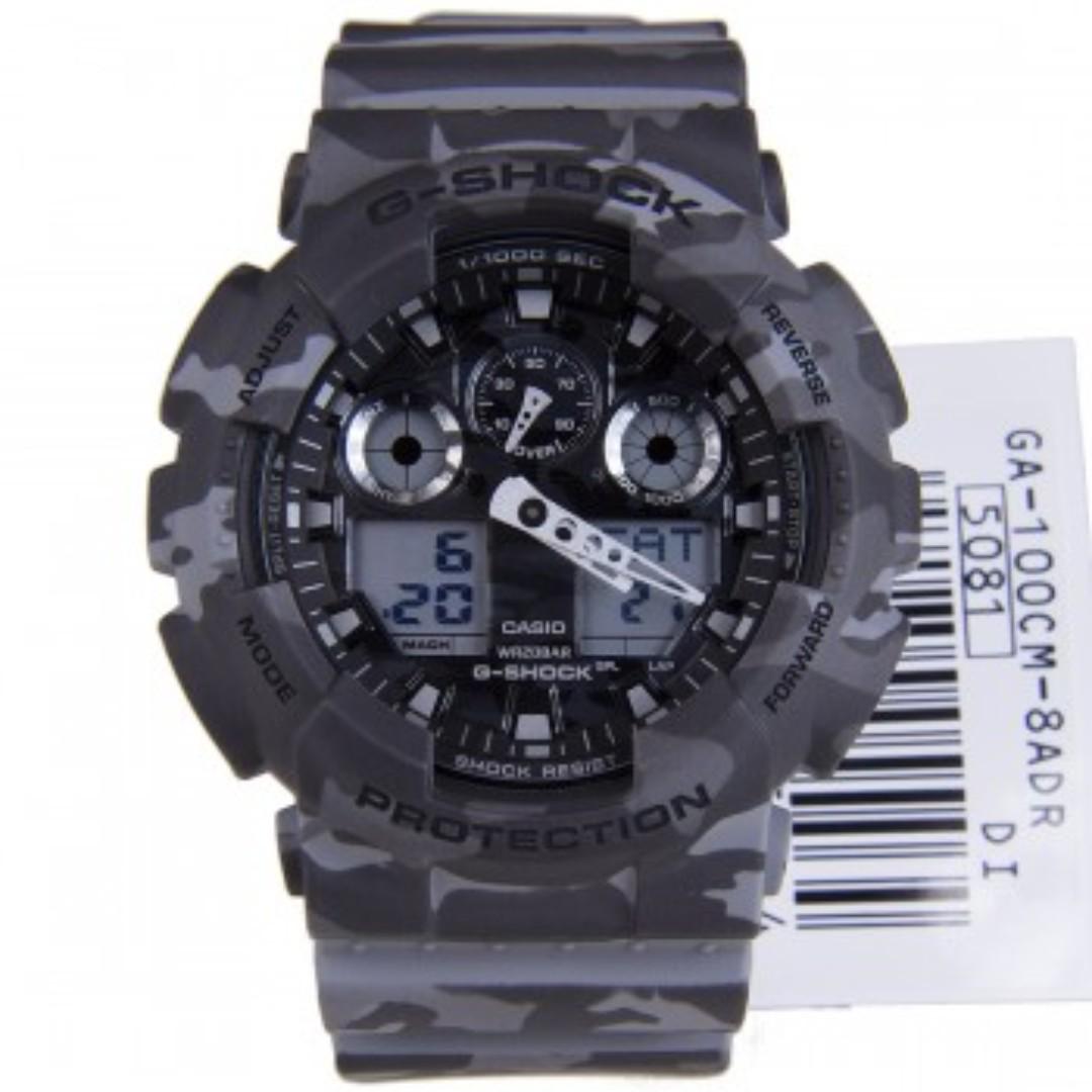 Casio Gshock Camo Ga100cm 5a Review How To Set Time Light Display Youtube