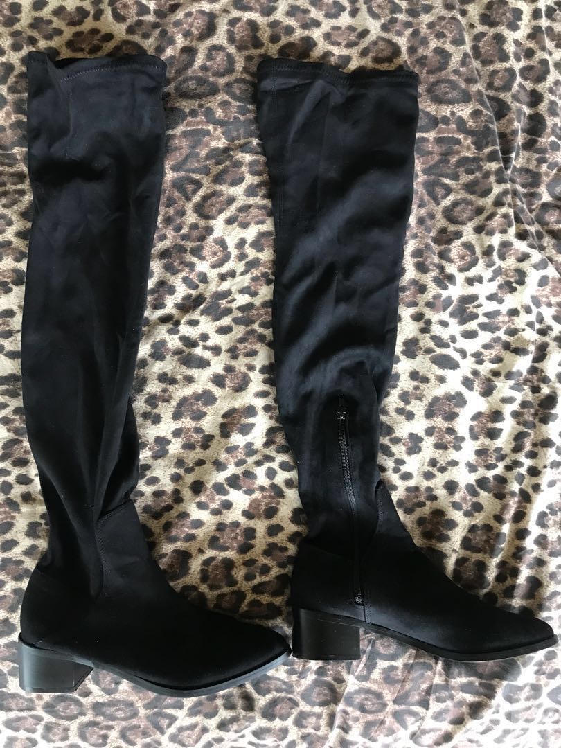 knee high boots glassons