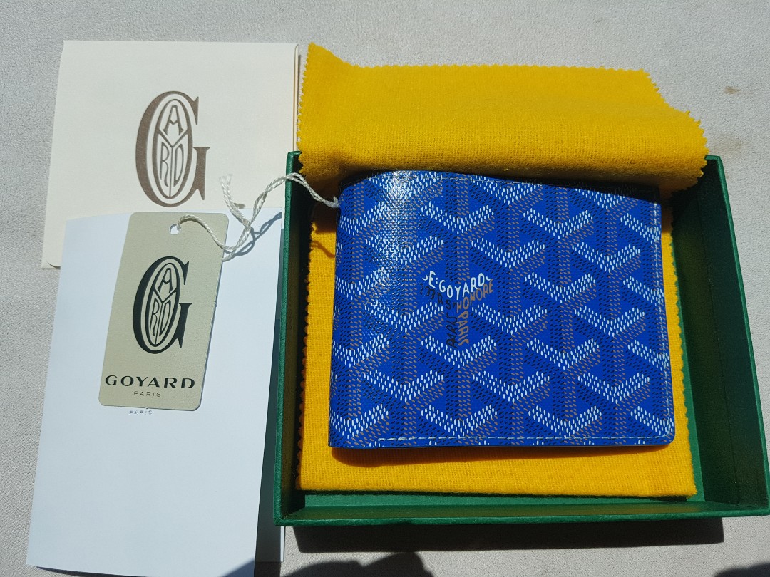 Goyard Wallet blue (unused), Luxury, Bags & Wallets on Carousell