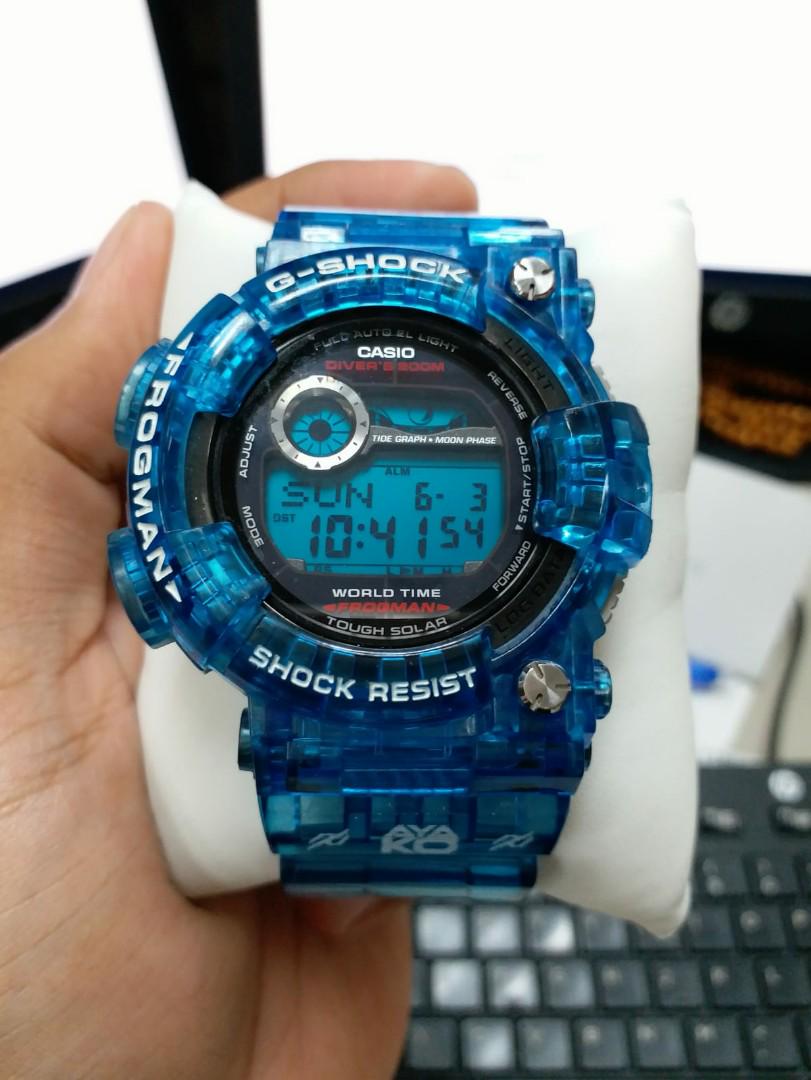 Gshock Frogman GF1000 Ayako Blue Jelly Mobile Phones Gadgets