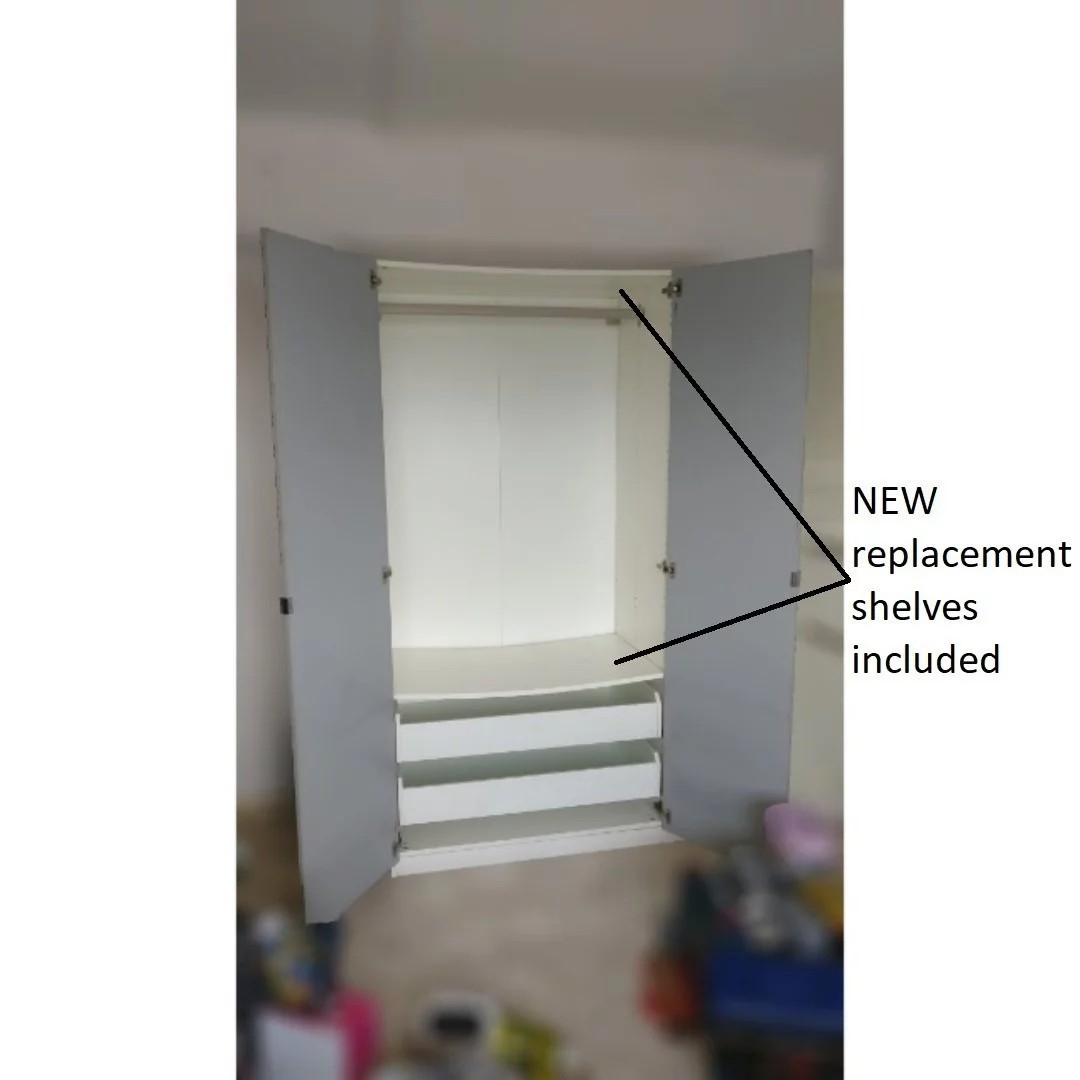 Ikea Pax 100x58x201 Wardrobe Cabinet Bookcase Cupboard Shelf Furniture Shelves Drawers On Carousell
