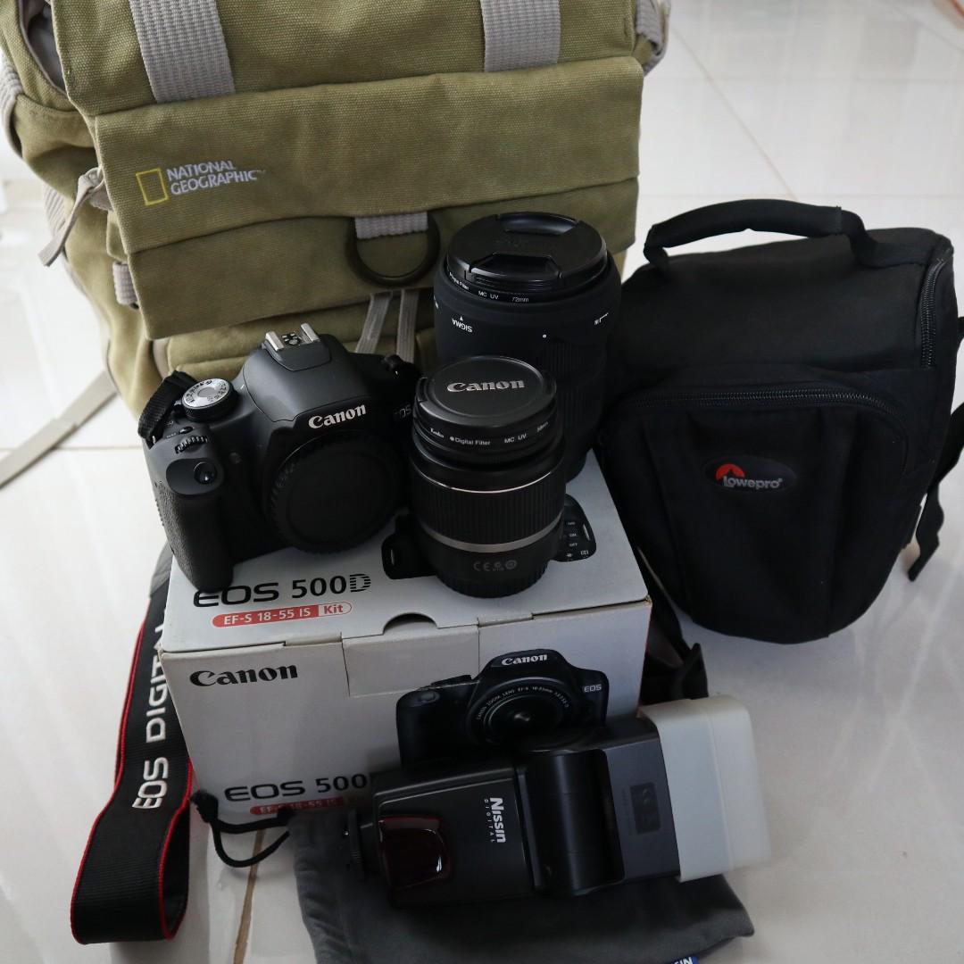 kamera canon eos 500d perlengkapan lainnya