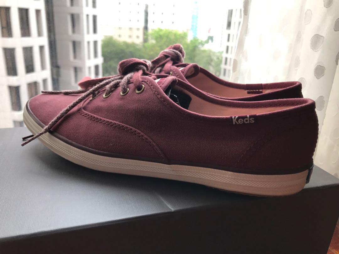 Keds Maroon Ladies Sneakers