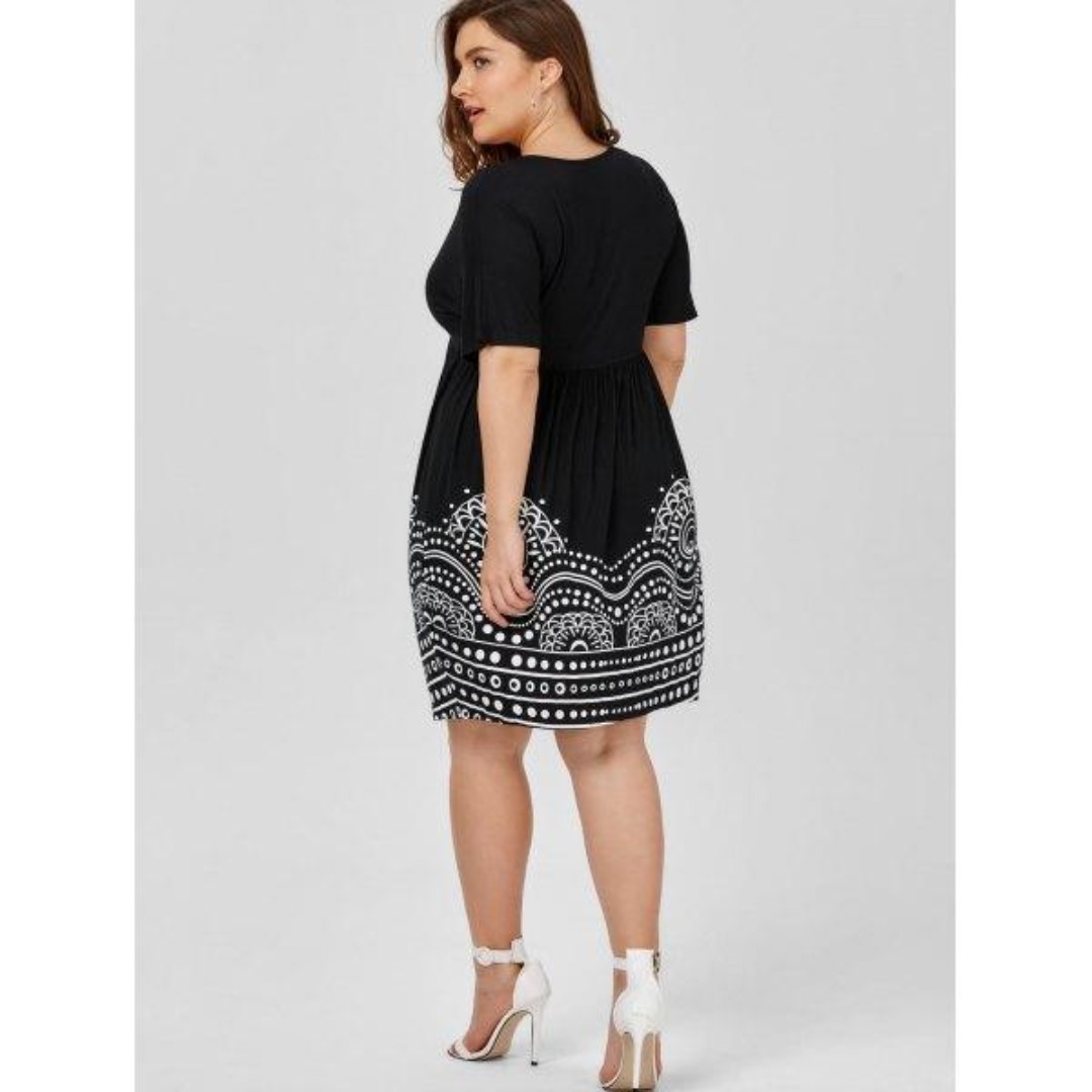 Low Cut Empire Dress