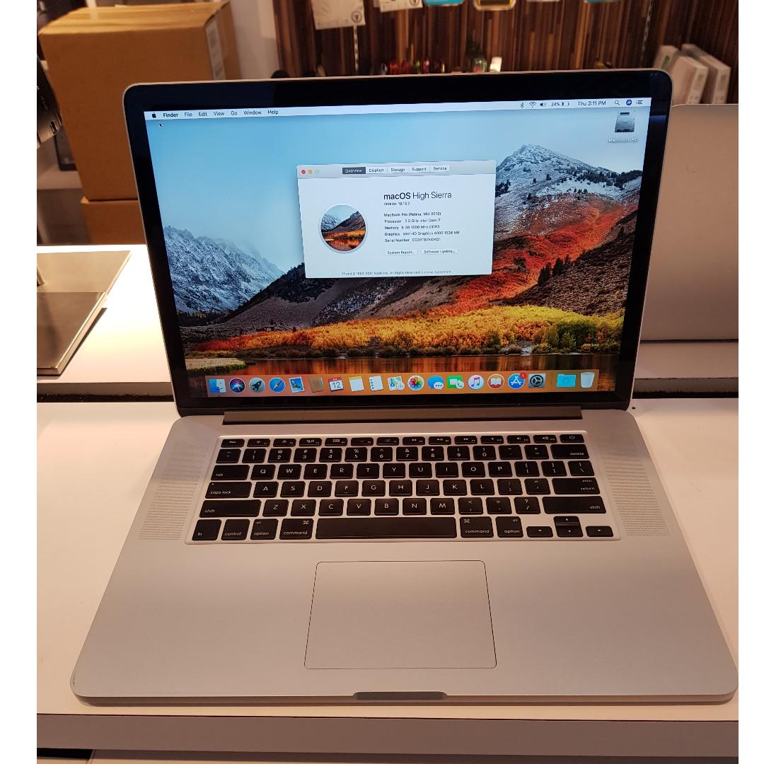 Macbook Pro Retina 15 Inch Mid 12 Electronics Computers Laptops On Carousell