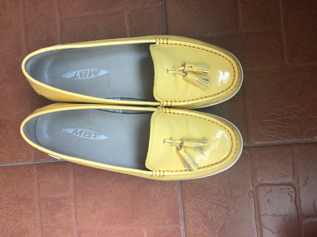 yellow moccasins