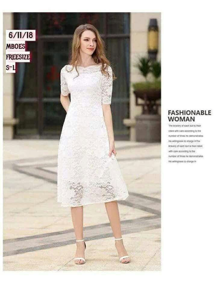 white dress for women casual