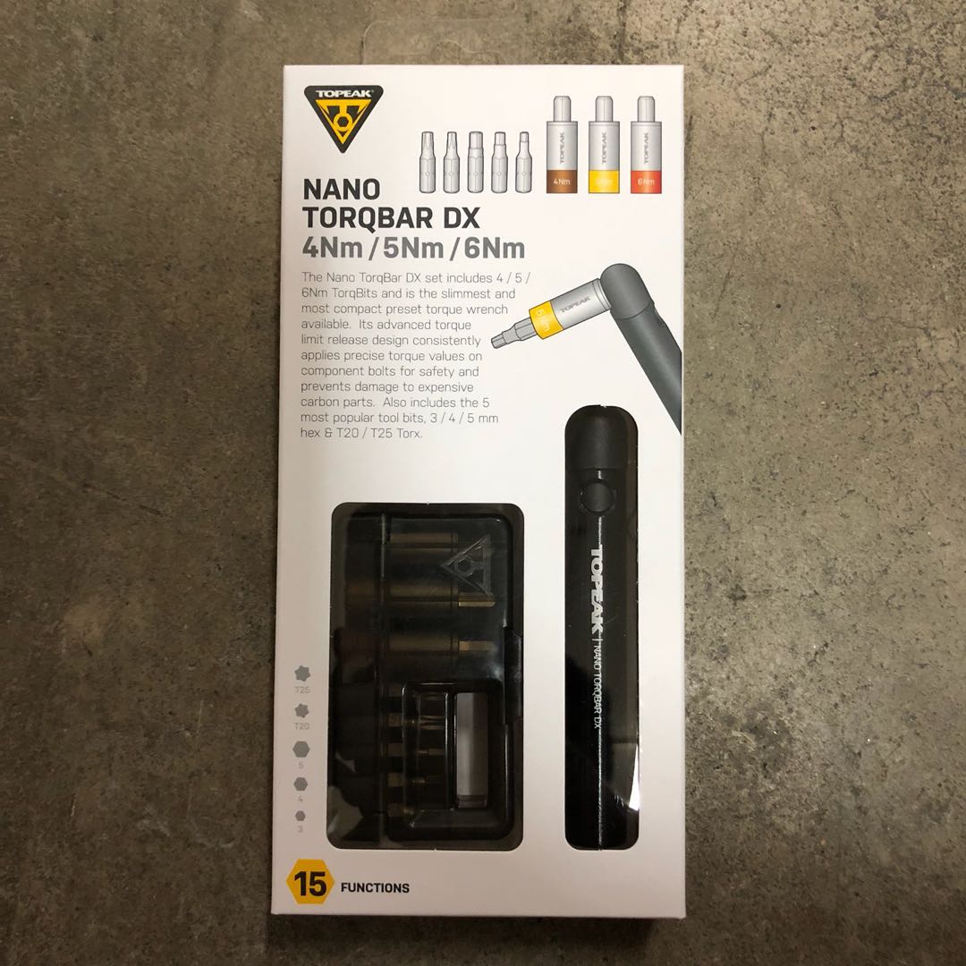 topeak nano torqbar 5nm torque wrench set