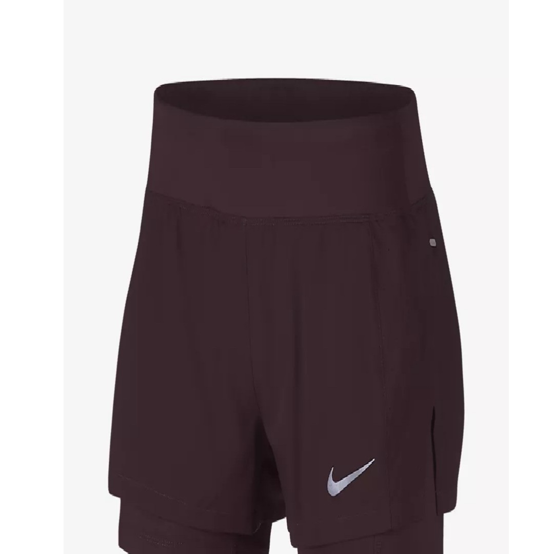 burgundy nike shorts womens