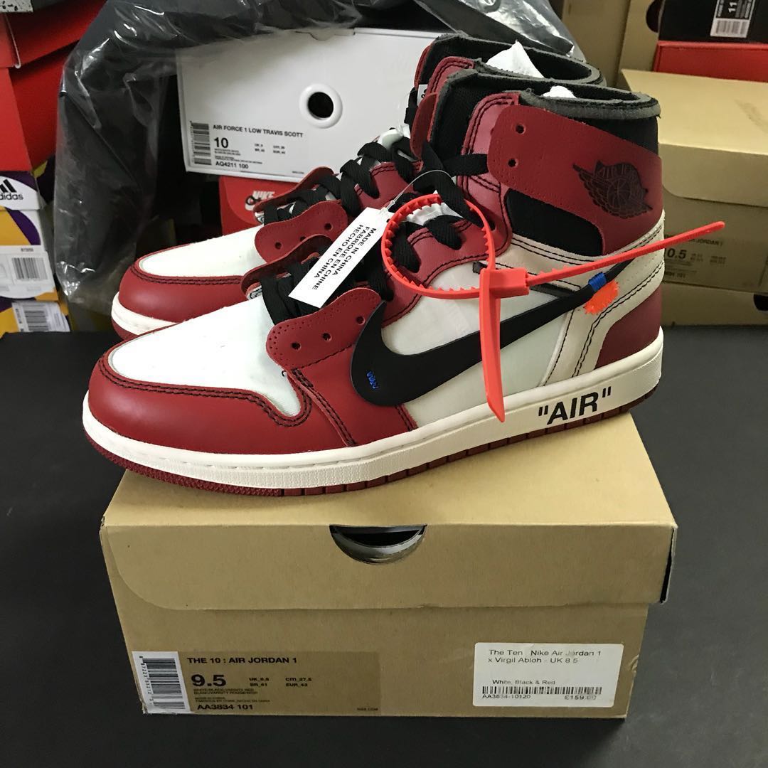 jordan 1 off white size 9