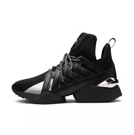 Puma muse clearance echo leather sneaker