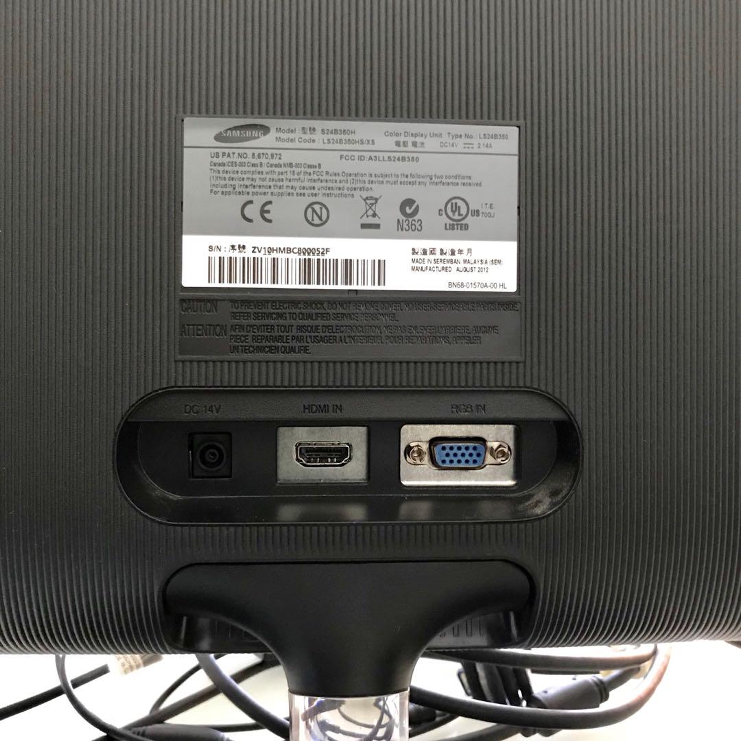 Samsung Syncmaster S24B350, Computers & Tech, Parts & Accessories ...