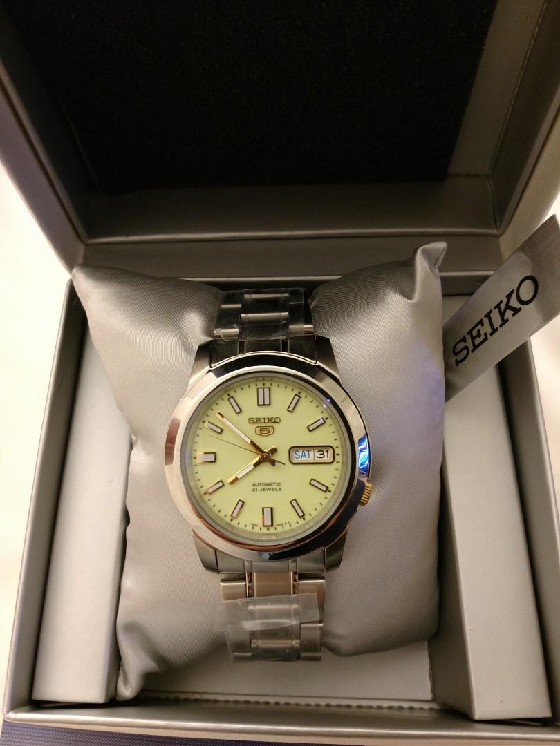 Seiko Men s Automatic Watch SNKK19K1 Brand New