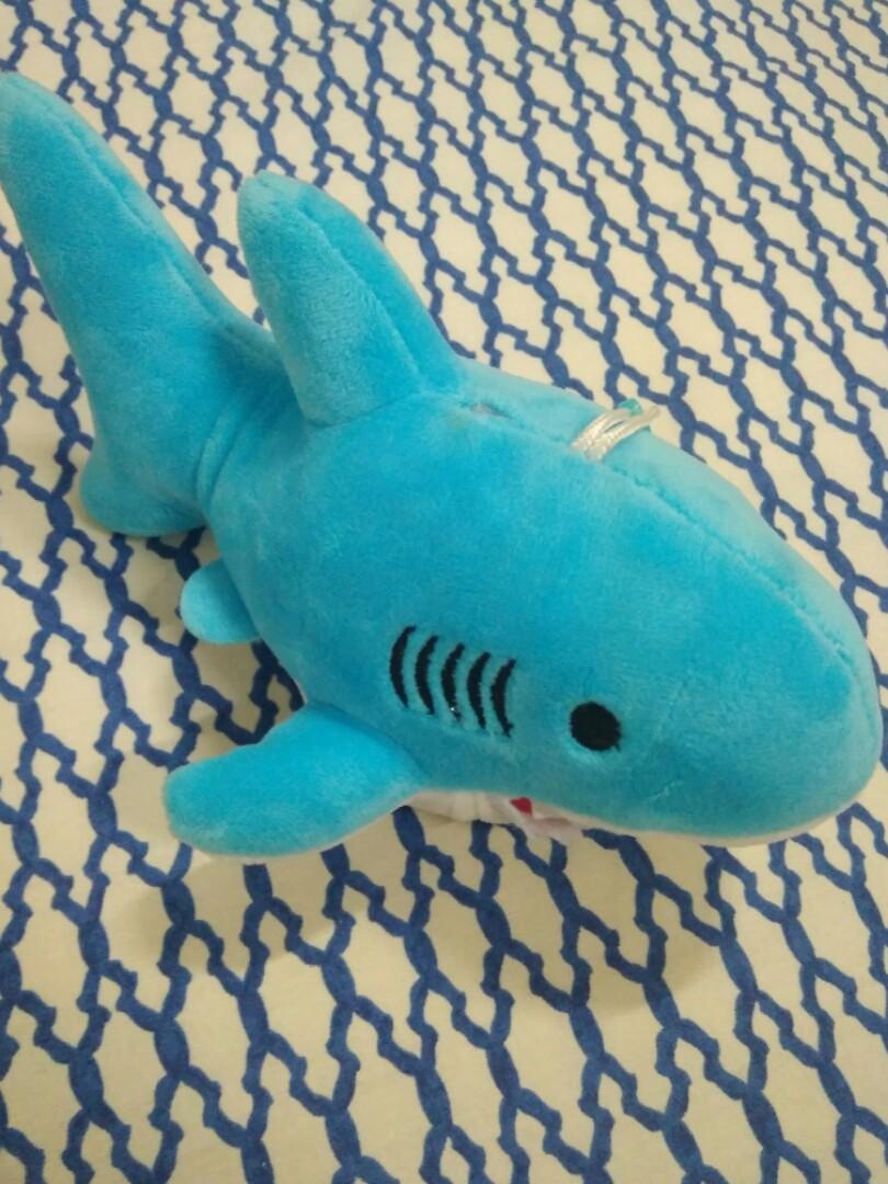 Shark soft toy, Hobbies & Toys, Toys & Games on Carousell