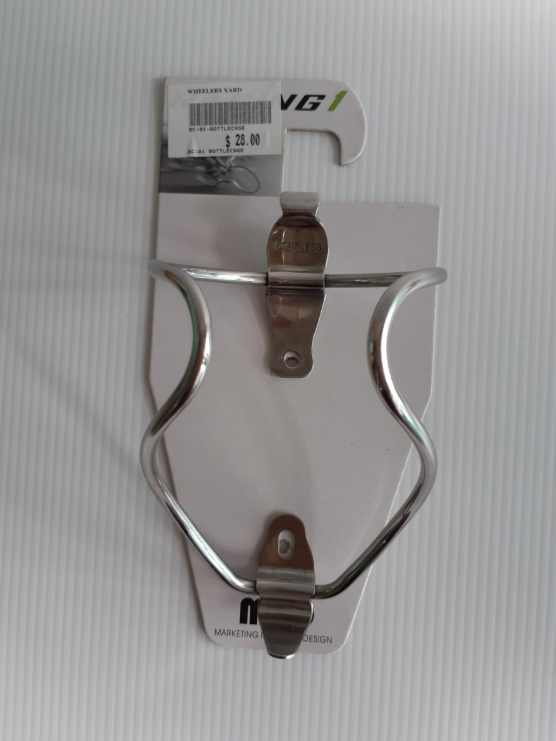 stainless bottle cage