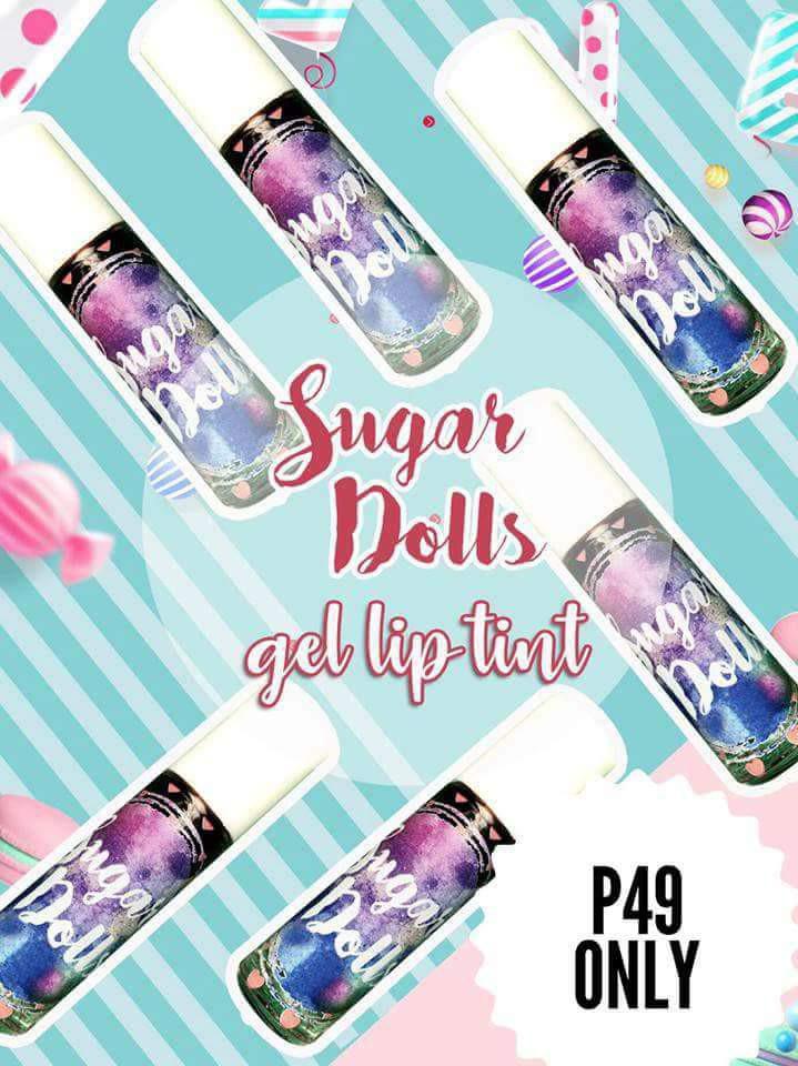 Sugar Dolls Lip & Cheek Tint (Category: Makeup) located in Taguig. Submitted by rebelleous101 (Listing ID 179240214, Image 2). Description: High Quality yet AFFORDABLE!! Yes po, murang mura and sulit na sulit pera mo dito. 49php RETAIL RESELLER PACKAGE: 39php 30pcs+ SUGAR DOLLS LIP & CHEEK GEL TINT 💋Gel based tint 💋 Natural ingredients used. FDA approved. very safe gamitin 💋 Highly pigmented 💋 Sweet and pleasant fruity flavor 💋 Waterproof 💋