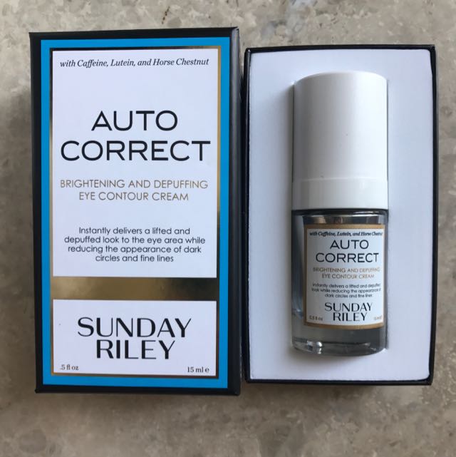 sunday riley autocorrect brightening and depuffing eye contour cream