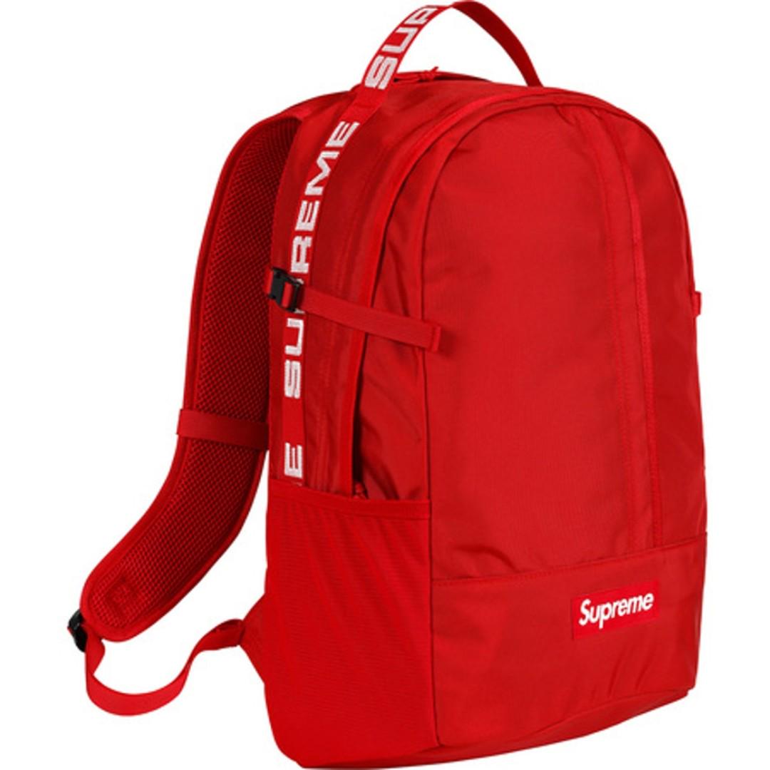 supreme ss18 red backpack