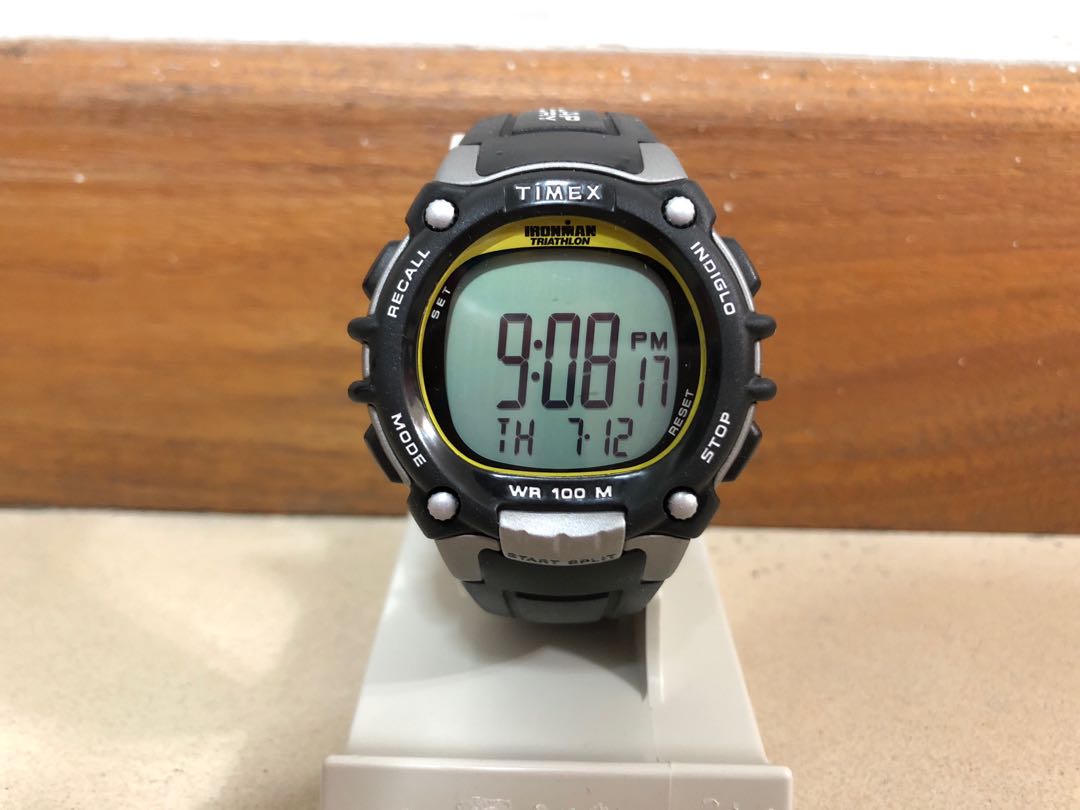 timex ironman triathlon watch 100 lap memory