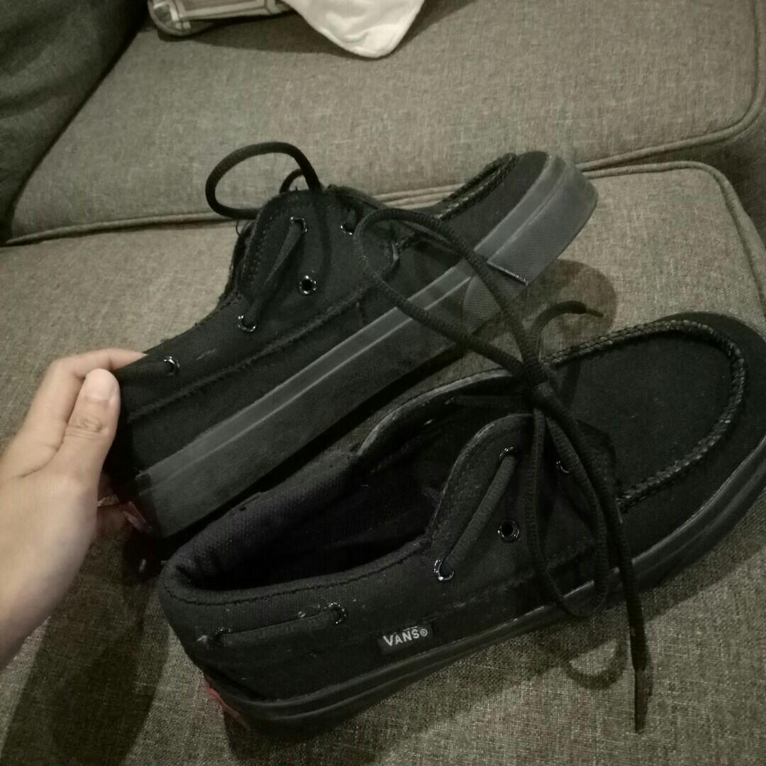 sepatu vans zapato all black