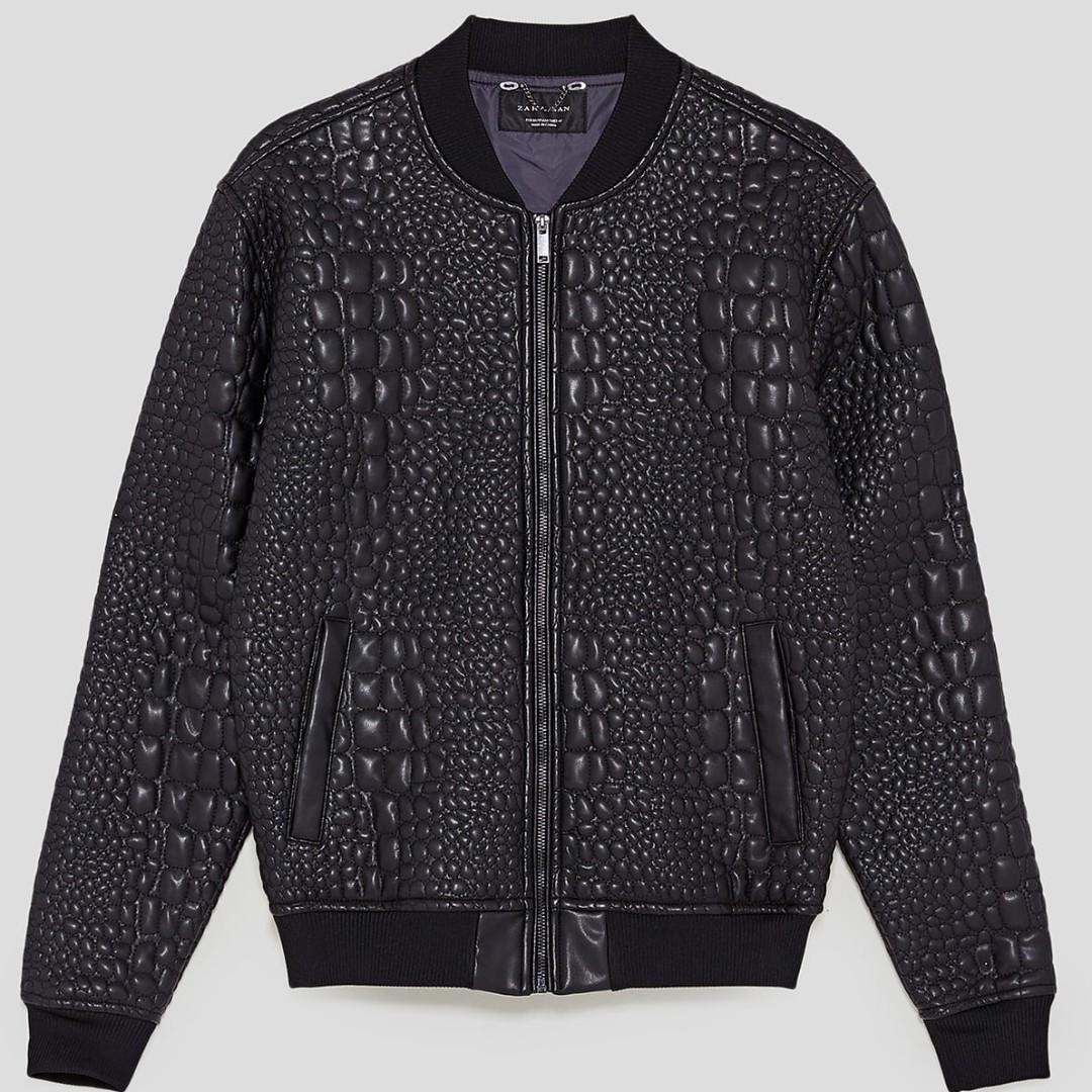 zara pu leather jacket