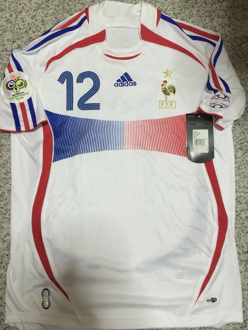 Vintage Soccer Jersey, Adidas France 2010 World Cup South Africa Jersey Authentic Adidas Henry 12 Shirt Maillot Camiseta Large Code #P41040 1 Stock Available
