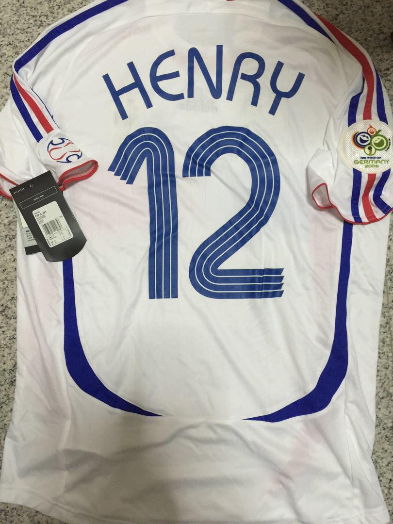 Vintage Soccer Jersey, Adidas France 2010 World Cup South Africa Jersey Authentic Adidas Henry 12 Shirt Maillot Camiseta Large Code #P41040 1 Stock Available