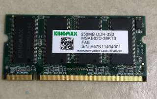 Kingmax DDR 333 256MB notebook RAM494964562189373440