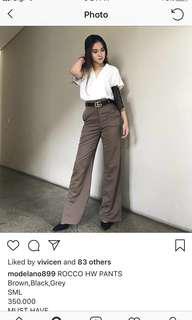 Modelano Rocco Hw pants brown (AUTHENTIC)