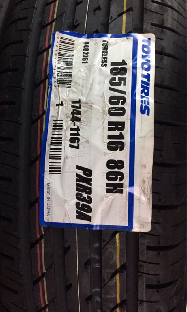185 60r16 Toyo R39 Car Accessories Tyres Rims On Carousell